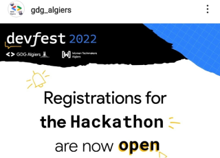 GDG Algiers Devfest 2022 Hackathon